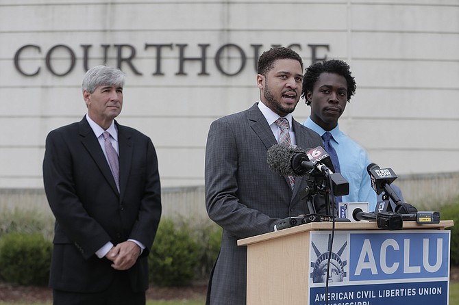 Oliver Diaz (left) is representing Nykolas Alford (middle) and Stephen Thomas (right), in a federal lawsuit filed today against the Mississippi State Registrar of Vital Records, challenging the constitutionality of House Bill 1523.