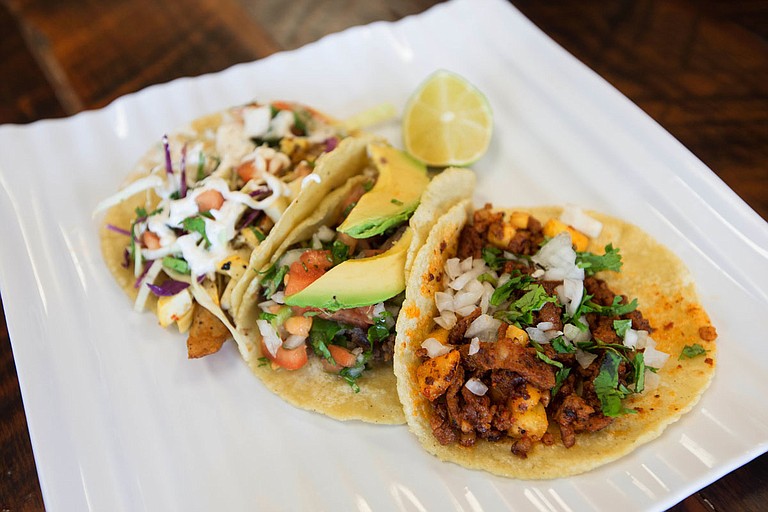 Green Ghost Tacos sells a variety of authentic Mexican dishes, including tacos, made from scratch.