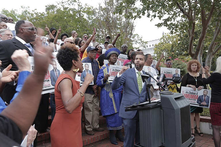 Chokwe A. Lumumba announced his candidacy this afternoon, promising a campaign focused on “the people’s platform."
