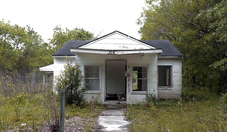 This house on Wainwright Street, like more than 3,000 other properties across Jackson, is owned by the State of Mississippi. It was forfeited in 2012 after owners accumulated four years of unpaid property taxes.