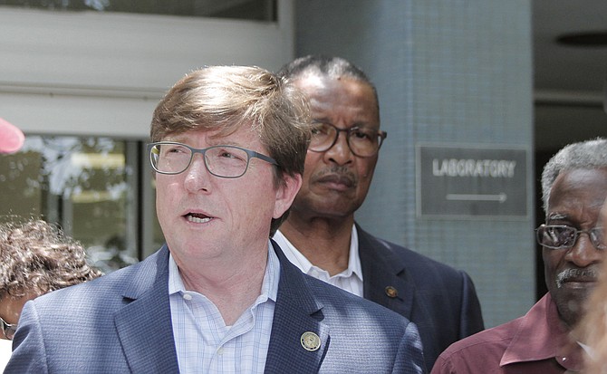 House Minority Whip Rep. David Baria, D-Bay St. Louis, along with Senate Democratic leadership, denounced budget cuts to the state's health department on May 25.