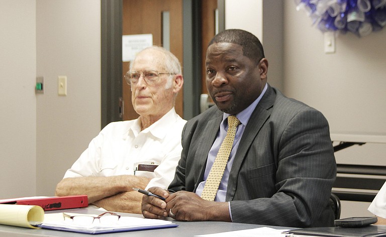 Johnnie McDaniels (right), executive director of the Hinds County Youth Court, said that patterns of repeat offenses are the result of “gaps” in the juvenile-justice system. Pictured to the left is retired counselor George Porter.