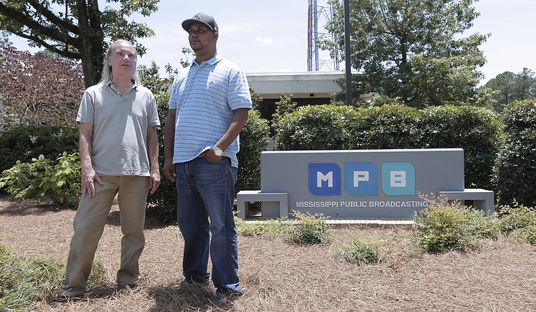 (Left to right) Producer Scott Bradfield and Executive Producer Taiwo Gaynor are the driving forces for Mississippi Public Broadcasting’s concert-based TV show, “Amped & Wired.”