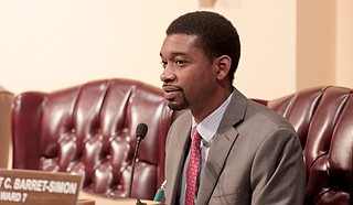 Ward 6 Council Tyrone Hendrix helped block the mayor's effort to give a $2.5 million contract to a Los Angeles-based company yesterday, citing the budget's dire condition.