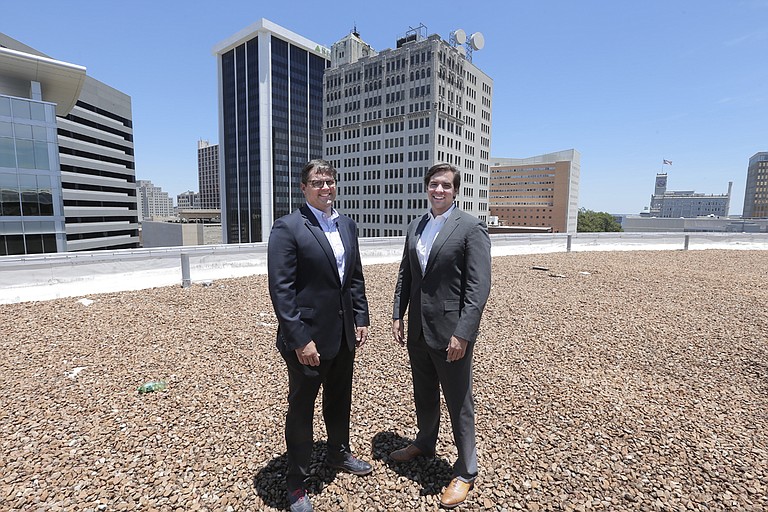 The Weinstein Nelson firm, here represented by partner Dyke Nelson and junior partner Bee McNamara, is renovating the Landmark Building, bringing the only grocery store downtown. The Jackson Free Press held its 2015 Best of Jackson party in the space.