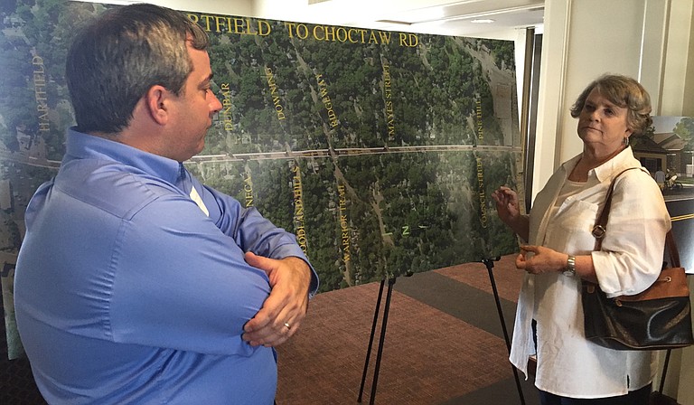 Citizens gathered at St. Luke’s United Methodist Church in Fondren with representatives of engineering firm Neel-Schaffer about the State Street section of the “Greening the Gateways” road project, to be completed in 2020.