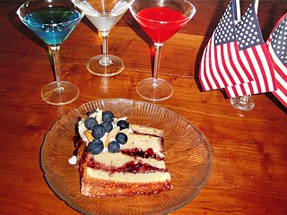 Serve patriotic cocktails and dessert this Fourth of July. Photo courtesy Jane Flood