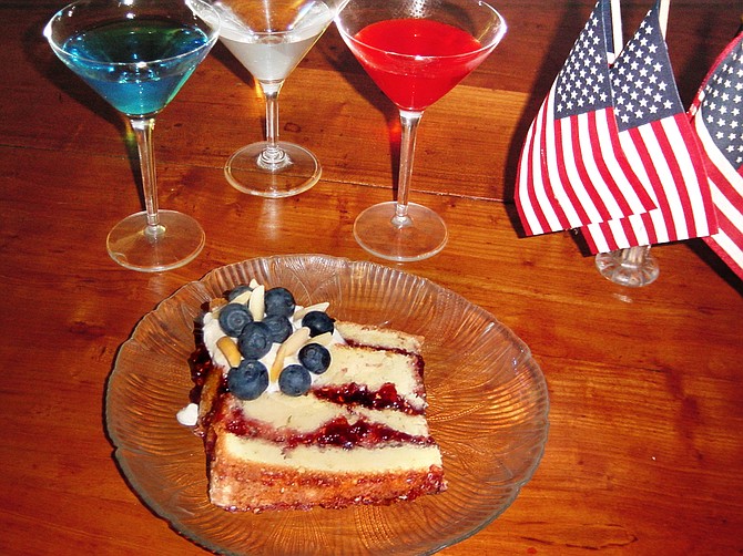 Serve patriotic cocktails and dessert this Fourth of July. Photo courtesy Jane Flood