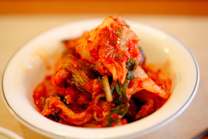 Kimchi is a Korean side dish made from fermented vegetables that is a great source of priobiotics. Photo courtesy Flickr/Haynes