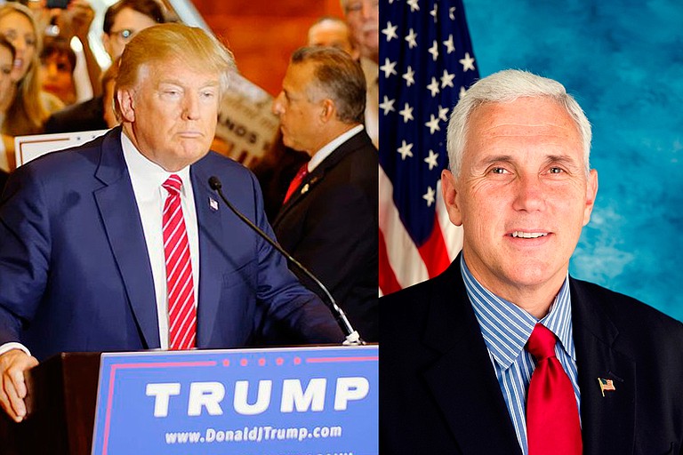 On Friday, Donald Trump (left) chose Indiana Gov. Mike Pence (right) as his vice-presidential running mate. Mississippi Gov. Phil Bryant and U.S. Sen. Roger Wicker issued statements of support for Trump's VP choice. Photo courtesy Michael Vadon/U.S. Congress