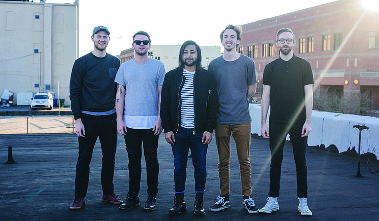 (Left to right) Justin Moreira, Hayden Boyd, Salar Almakky, Cody Bass and Travis Bass of Jackson-based indie-pop band Dream Cult will release their debut full-length album, “Weekend,” Friday, July 29. Photo courtesy Courtland Wells / Dime Entertainment Magazine