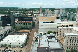 Jackson has many cool neighorhoods such as downtown (pictured), Midtown, Fondren and Belhaven.