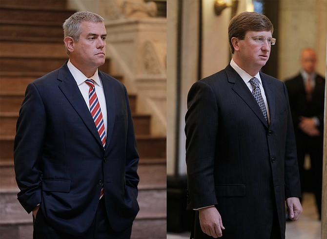 On Aug. 1, the state's legislative tax panel, made up of senators, representatives and a staff members from the governor's office such as Philip Gunn (left) and Tate Reeves (right), met for the first of many meetings to come to discuss their priorities and purpose going forward.