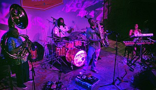 (Left to right) Kirk Joseph, Terry Scott Jr., Calvin Johnson and Kashonda Bailey of Chapter:SOUL perform Saturday, Aug. 13, at Martin’s Restaurant & Bar. Photo courtesy Chapter:SOUL