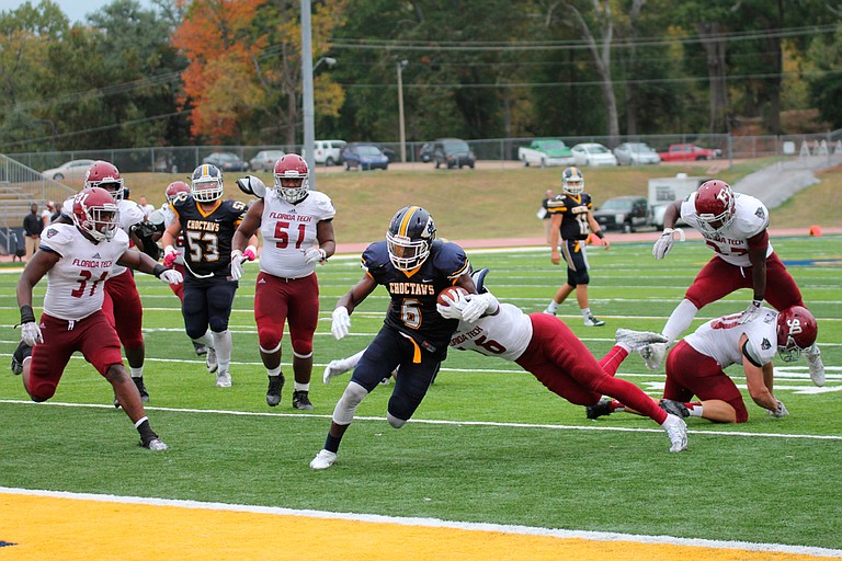 Mississippi College wide receiver Marcel Newson Photo courtesy Mississippi College Athletics