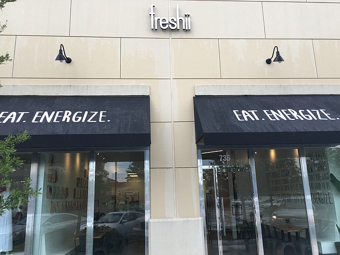 Freshii's menu includes items such as wraps, yogurt, salads, smoothies, burritos, and vegetable and fruit juices. Customers can create their own custom orders from any ingredient, even with dishes such as soup. Photo courtesy Freshii