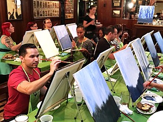 Paint Nite Jackson’s Paint & Pint Nite is Aug. 30 and Sept. 6 at Fenian’s Pub. Photo courtesy Meredith Gonzalez-Fernandez