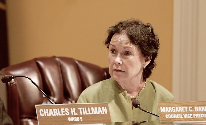 Vice President and Ward 7 Councilwoman Margaret Barrett-Simon did not vote to go into executive session at Tuesday's meeting, stating that the questions she asked while the meeting was still open were important but never answered. 