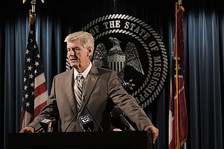 Gov. Phil Bryant received a Conservative Leadership Award from the Heritage Foundation last night for signing House Bill 1523 into law, despite the court blocking it from going into effect earlier this year.