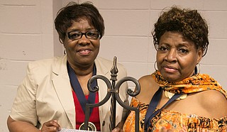 Laverne Green Leech (left) and Barbara Turner Bankhead (right) Photo courtesy Chris Jenkins/MUW