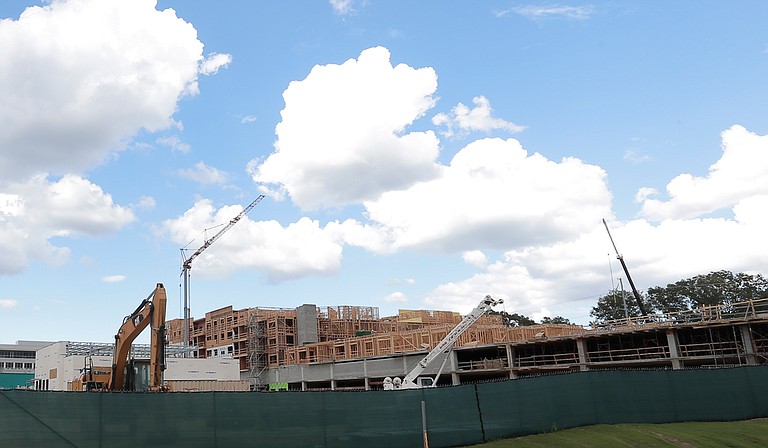 On Sept. 7, the developers of The District at Eastover, a multi-use development in northeast Jackson, acquired One Eastover Center (pictured under construction) from Eastover Jackson, LLC. One Eastover Center is a Class A office building and parking garage.