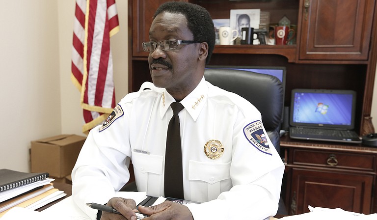 Hinds County Sheriff Victor Mason introduced a new bike-patrol program this week to cut down on problems with the "transient" population in the area around the King Edward Hotel.