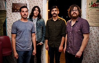 (Left to right) Neil Henry, Antonio Salazar, Nathan Gomez and Evan Tremper of Texas-based indie pop-rock act Great Shapes perform Saturday, Oct. 1, at Offbeat. Photo courtesy Papa Joe