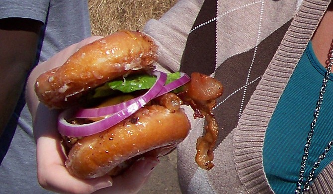 Krispy Kreme burger Photo courtesy Kristin Brenemen