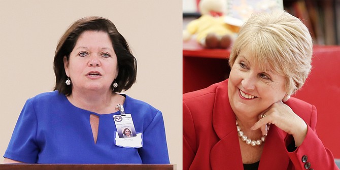 Supreme Court Justice Dawn Beam (left) and Mississippi first lady Deborah Bryant (right) will co-chair the ReNewMS program, an effort to lower drug use among families whose children are taken into state custody.