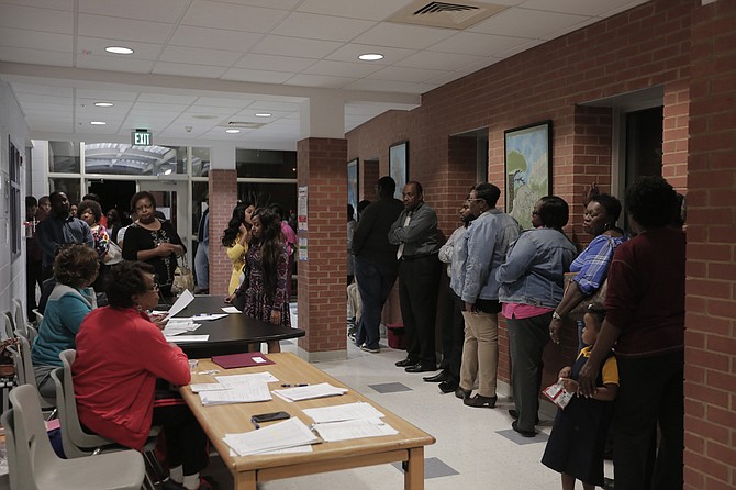 Some Jackson voters, like the ones pictured here at the McWillie Elementary School polling precinct, waited in lines for up to 45 minutes to vote in the recent presidential election. Hinds County officials continue to tally up the voter affidavits and absentee votes, but the area went heavily for Clinton.