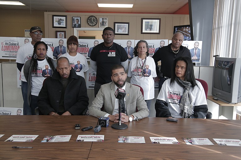 Jackson mayoral candidate Chokwe Antar Lumumba said during a press conference at his campaign headquarters on Dec. 8 that his campaign had no part in the fake websites, RobertGrahamforMayor.com and JohnHorhnforMayor.com, that pushed visitors to his campaign's website.