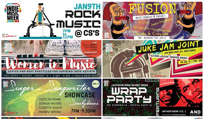 The second annual Jackson Indie Music Week, which takes place Jan. 8-15, includes a variety of concerts, showcases and music-industry panels.