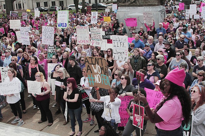 Hundreds Protest For Womens Rights In Jackson In Sister March To Dc 
