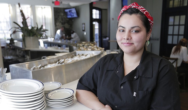 Nicole Medrano stepped into the role of executive chef at Saltine Oyster Bar in early January.