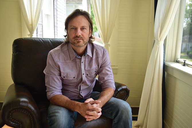 Columbus, Miss.-based author Michael Farris Smith signs copies of his latest novel, “Desperation Road,” 
on Wednesday, Feb. 8, at Lemuria Books. Photo Luisa Porter/Catfish Alley