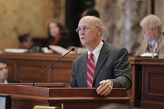 Sen. Hob Bryan, D-Amory, spoke vehemently against Senate Bill 2567, which would put the governor in control of the state's mental health department instead of its board.