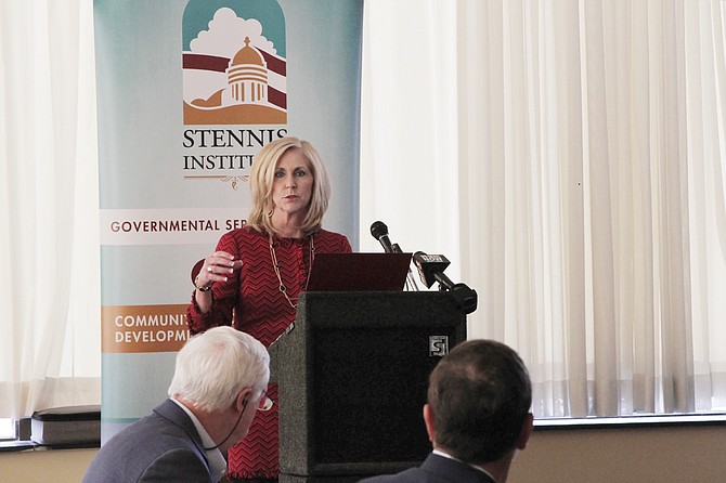 Mississippi Treasurer Lynn Fitch pushed for equal pay for women, financial literacy education for kids and taking care of the state's debt.