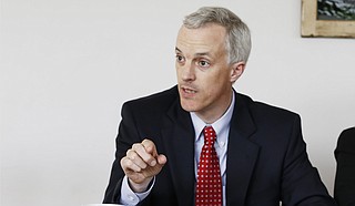 Democratic Sen. David Blount of Jackson objected to sending Mississippi education money across state lines.