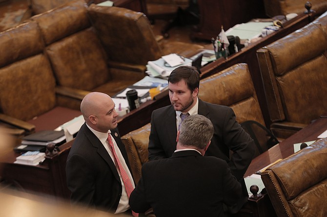 Rep. Trey Lamar, R-Senatobia, presented the House's latest bill to divert funds to the state's crumbling infrastructure, which passed overwhelmingly on March 9.