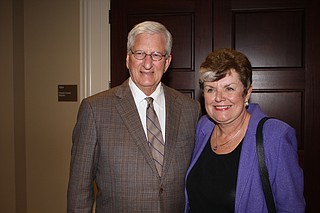 David Chandler (left) and Maura Corrigan (right) both were former justices on their state supreme courts and then left to work on their states' child-welfare systems. Justice Corrigan will work in Mississippi for a year to help reduce the number of children in state custody, on a grant through the Casey Foundation. Photo courtesy Administrative Office of the Courts