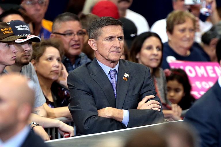Former CIA Director James Woolsey has accused the Trump administration's former national security adviser, Michael Flynn (pictured), of participating in a discussion with Turkish officials about possibly subverting the U.S. extradition process to remove a Turkish cleric from the United States. Photo courtesy Flickr/Gage Skidmore
