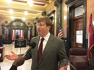 The House unanimously asked the Senate, particularly Republican Lt. Gov. Tate Reeves (pictured), to play ball on Monday when they recommitted the Mississippi Department of Transportation's budget for more work.