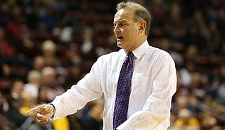 Lady Bulldogs head coach Vic Schaefer Photo courtesy Kelly Price/MSU Athletics