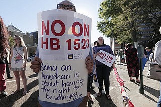 Several protests broke out after the Mississippi Legislature passed and the governor signed House Bill 1523, allowing discrimination of LGBT citizens, in 2016. The 5th U.S. Circuit Court of Appeals heard arguments in the governor's appeal of the overturned law on Monday.