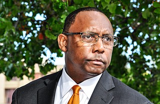 Mississippi Attorney General Jim Hood in February sued 22 people and companies associated with the bribery scheme in 11 separate lawsuits, saying they should repay more than $800 million they received from the state because of bribes taken by Corrections Commissioner Christopher Epps (pictured). Trip Burns/File Photo