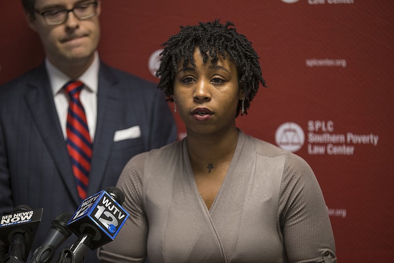 Indigo Williams, one of four mothers suing Mississippi over their children's education, said her son should not have access to fewer resources at Raines Elementary in Jackson then he had at Madison Station Elementary.