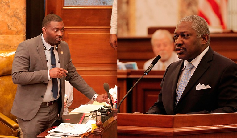 Rep. Bryant Clark, D-Pickens, (left) and Sen. John Horhn, D-Jackson, (right) filed a lawsuit against the governor for implementing mid-year budget cuts to Mississippi Adequate Education Program.