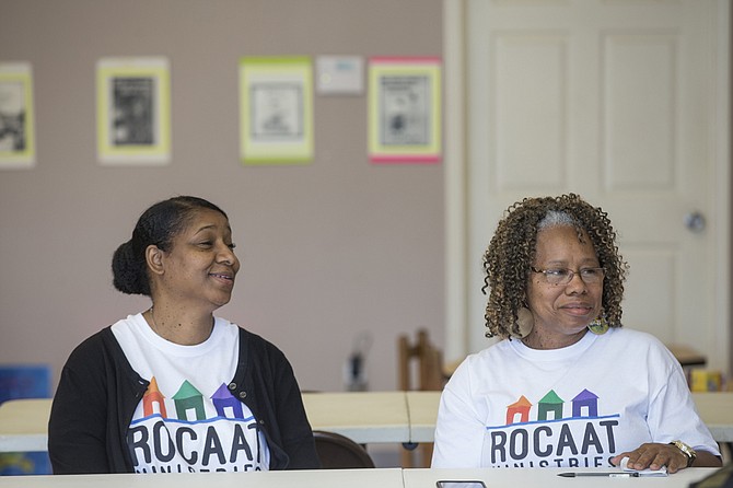 Pamela Hurston (left) and Gwendolyn Bell (right) are sisters who love children. Their ROCAAT Ministries gives kids the chance to read over the summer.