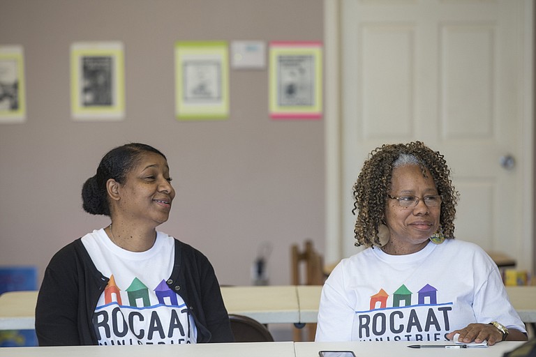 Pamela Hurston (left) and Gwendolyn Bell (right) are sisters who love children. Their ROCAAT Ministries gives kids the chance to read over the summer.