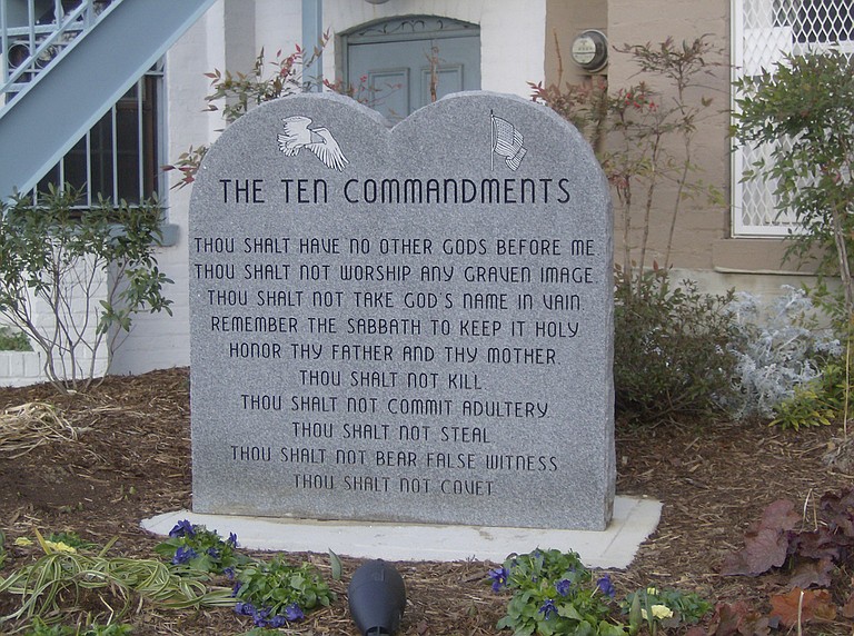 A Ten Commandments monument in Washington, D.C. Photo courtesy Flicrk/DCDailyPhotos